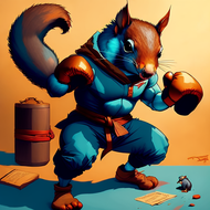 Boxing Squirrel