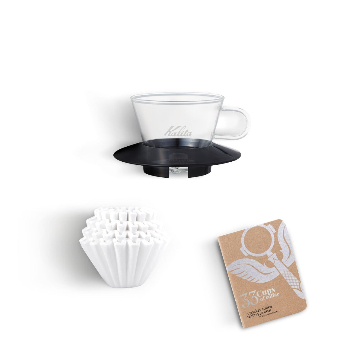 Kalita Wave 155 Basic Coffee Pour Over Kit - Glass – Badger Brothers Coffee